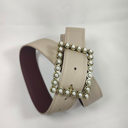 Boucle Cannes perles dorée